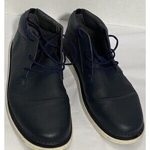 Camper Chukka Boots Mens Black Leather Size 44 Lace Up Ankle Boots